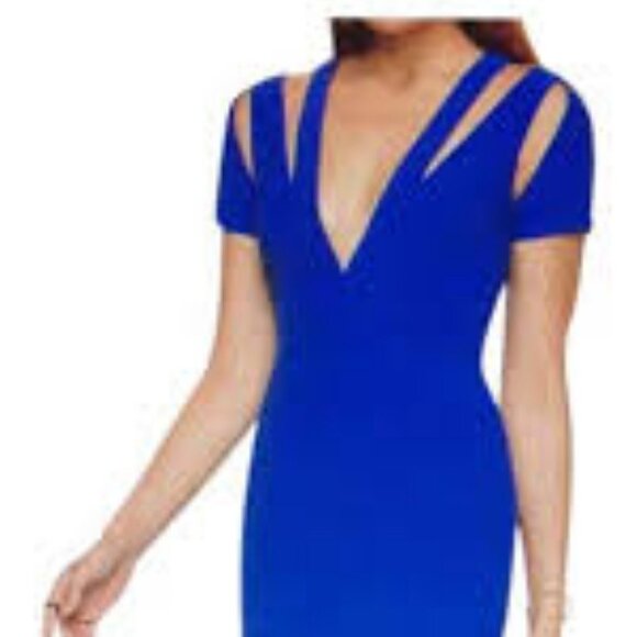 BCBG MAXAZRIA BLUESHAPPHIRE ESTRELLA DRESS 4